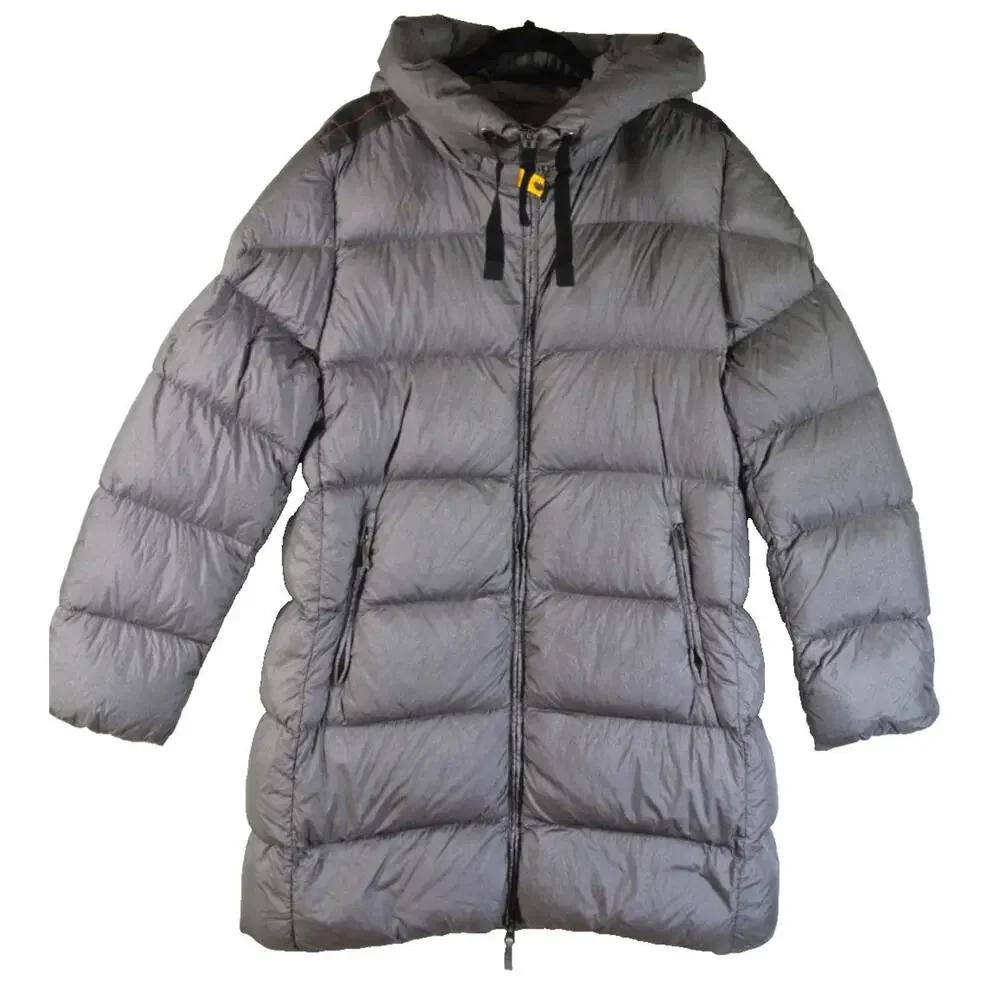 NEW, Parajumpers MARION - HOODED DOWN JACKET in Gray Size XL #DC512 - Picture 4 of 9